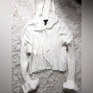 Cropped Sweater Hoodie